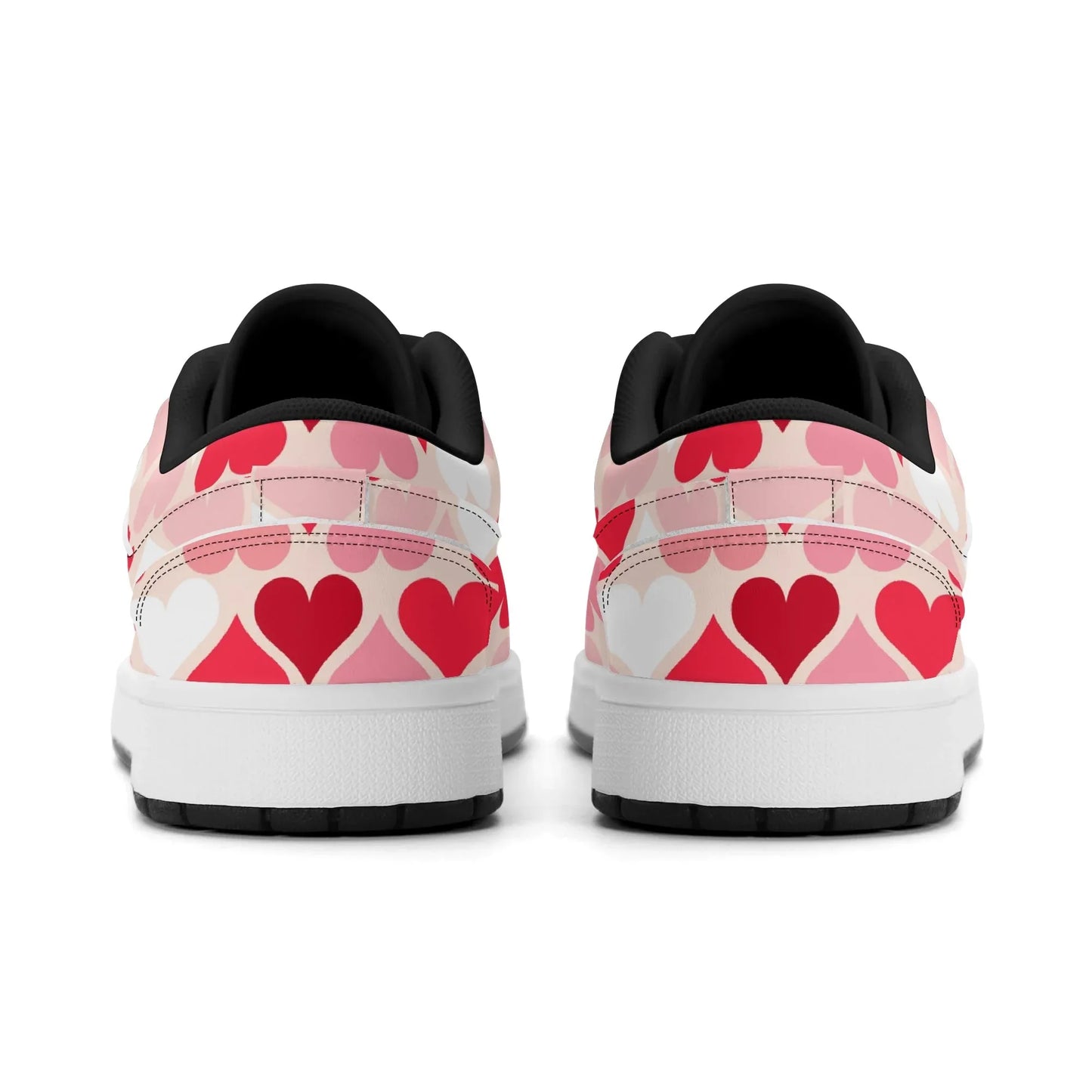 red-hearts-low-top-leder-sneaker-fur-herren-sneaker-jlr-design-78574 - JLR Design