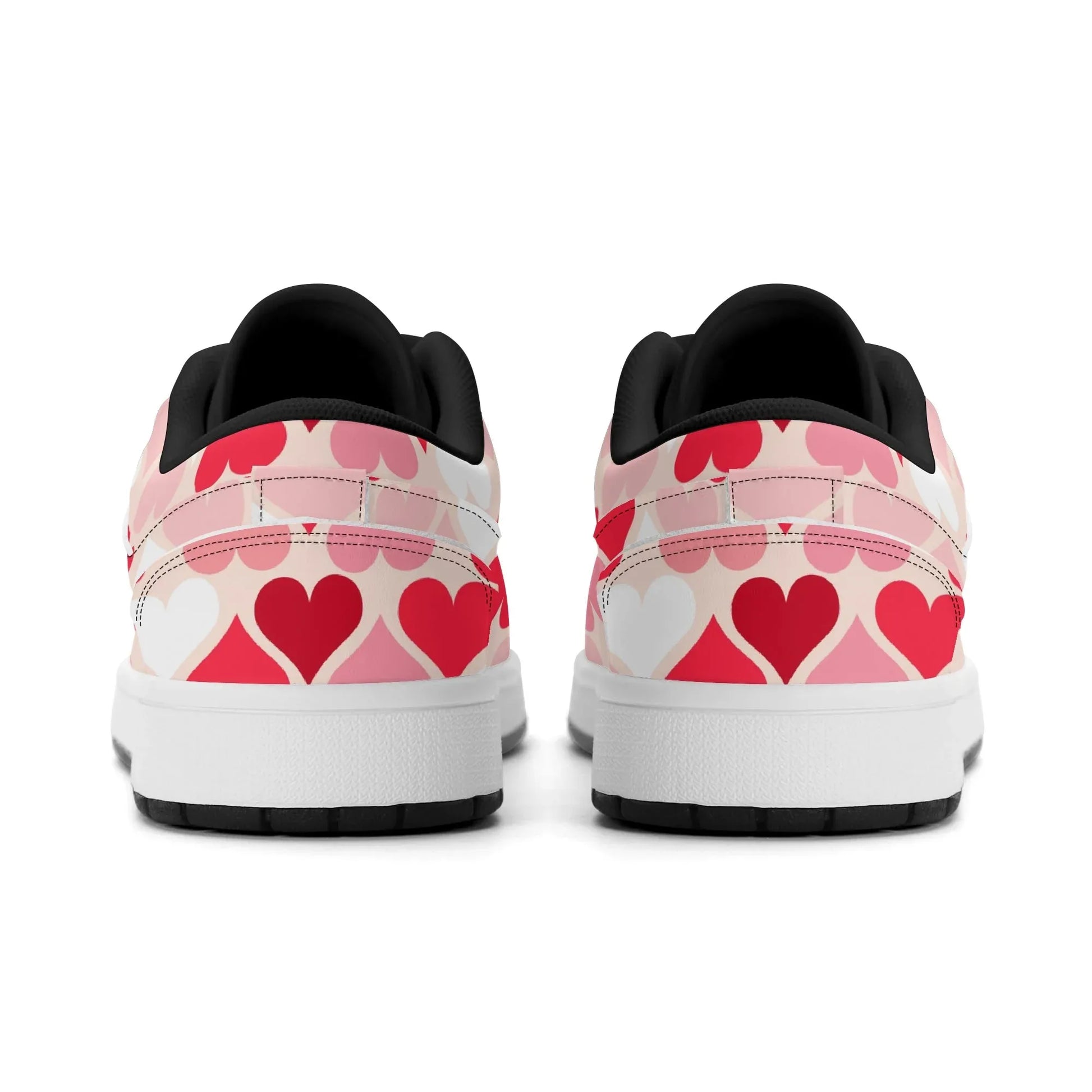 red-hearts-low-top-leder-sneaker-fur-herren-sneaker-jlr-design-78574 - JLR Design