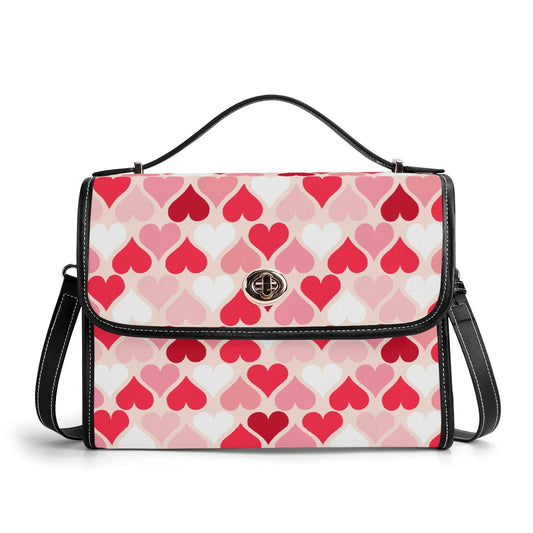Red Hearts Satchel Bag Umhängetasche Umhängetasche JLR Design