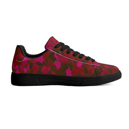 Red Leaf Low Top Leather Sneaker Low Top Sneaker 83.99 Leaf, Leather, Low, red, Sneaker, Top JLR Design