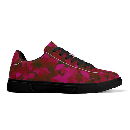 Red Leaf Low Top Leather Sneaker Low Top Sneaker 83.99 Leaf, Leather, Low, red, Sneaker, Top JLR Design