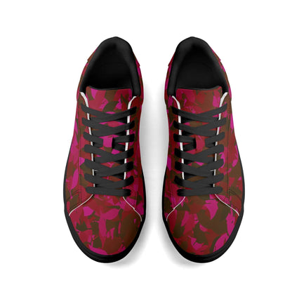 Red Leaf Low Top Leather Sneaker Low Top Sneaker 83.99 Leaf, Leather, Low, red, Sneaker, Top JLR Design