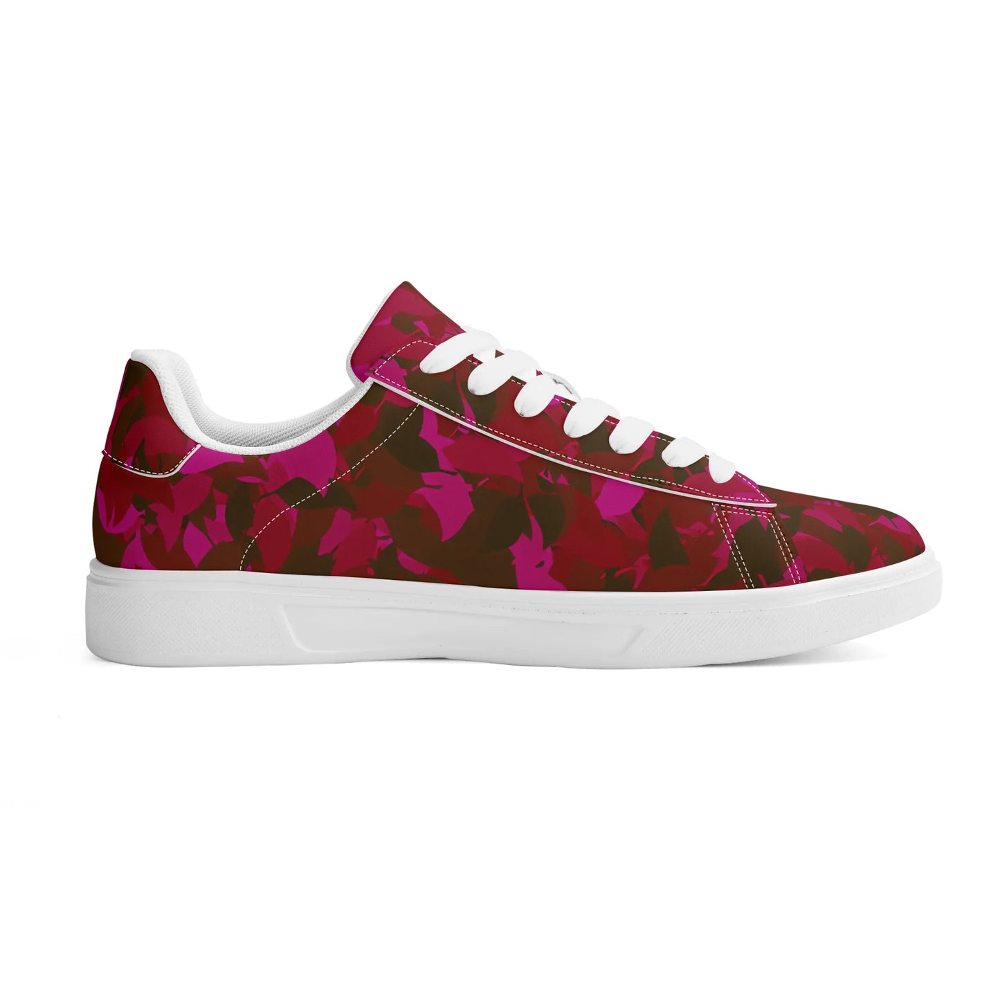 Red Leaf Low Top Leather Sneaker Low Top Sneaker 83.99 Leaf, Leather, Low, red, Sneaker, Top JLR Design