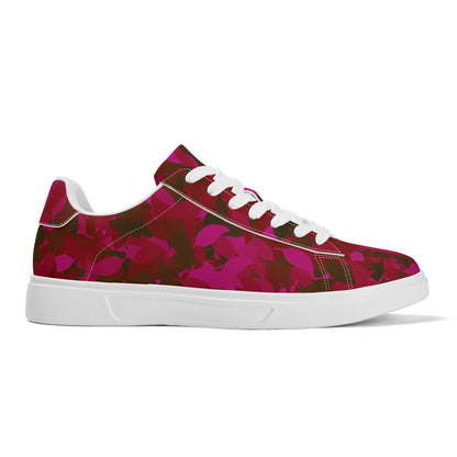 Red Leaf Low Top Leather Sneaker Low Top Sneaker 83.99 Leaf, Leather, Low, red, Sneaker, Top JLR Design