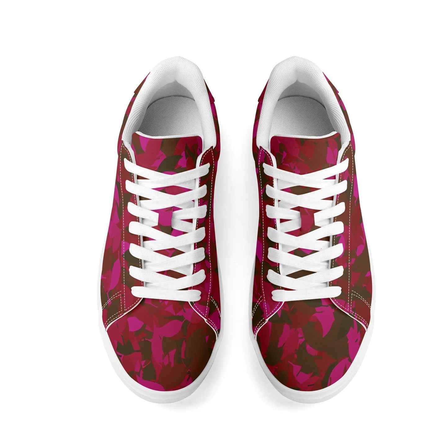 Red Leaf Low Top Leather Sneaker Low Top Sneaker 83.99 Leaf, Leather, Low, red, Sneaker, Top JLR Design