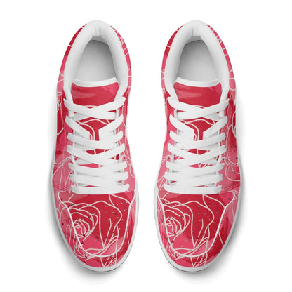 red-rose-low-top-leder-sneaker-fur-damen-sneaker-jlr-design-56047 - JLR Design