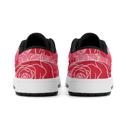 red-rose-low-top-leder-sneaker-fur-herren-sneaker-jlr-design-13625 - JLR Design