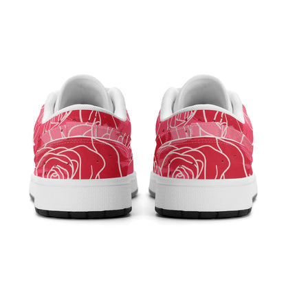 red-rose-low-top-leder-sneaker-fur-herren-sneaker-jlr-design-58334 - JLR Design
