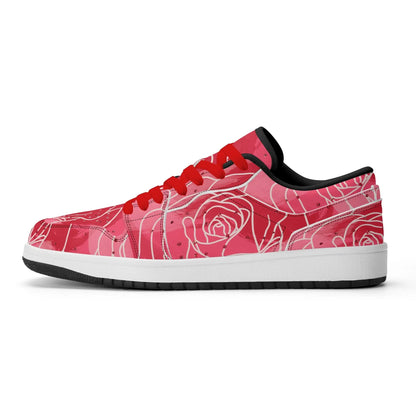 red-rose-low-top-leder-sneaker-fur-herren-sneaker-jlr-design-84528 - JLR Design