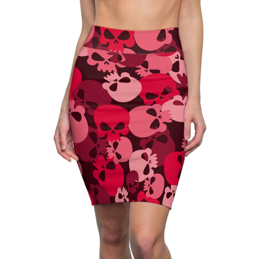 Red Skull Bleistiftrock Bleistiftrock JLR Design