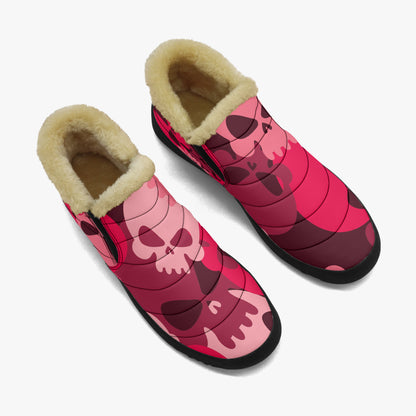 Red Skull Faux Fur Slipper Slipper JLR Design