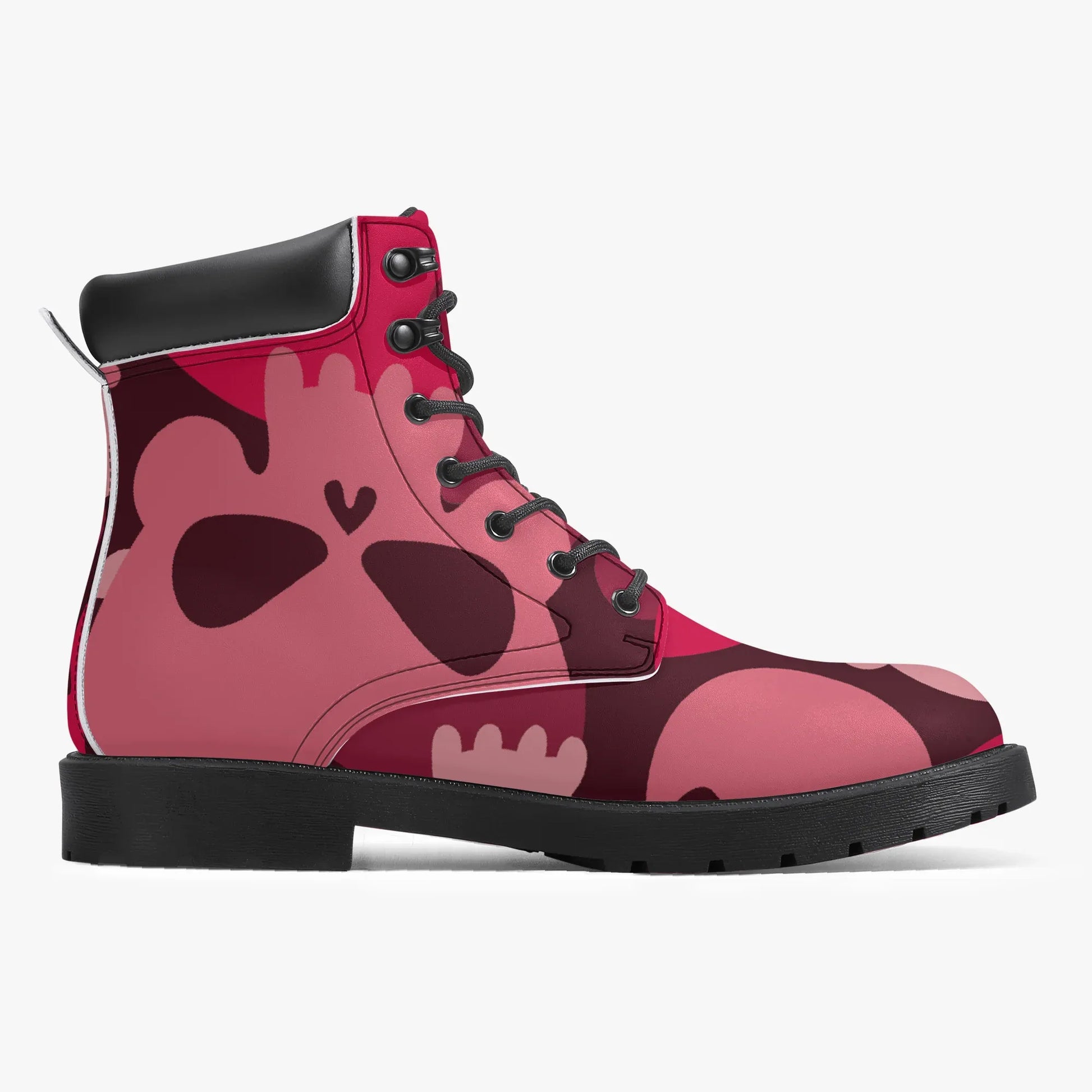 Red Skull Leder Boots | Stylische und Warme Winterstiefel Boots JLR Design