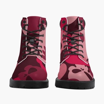 Red Skull Leder Boots | Stylische und Warme Winterstiefel Boots JLR Design