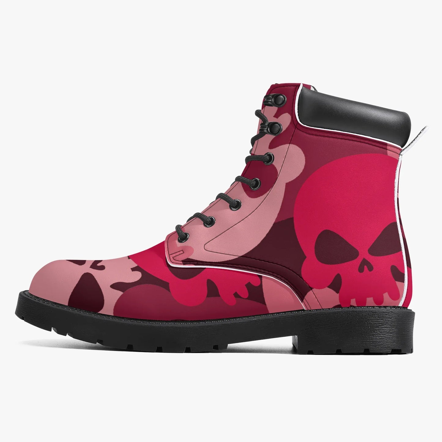 Red Skull Leder Boots | Stylische und Warme Winterstiefel Boots JLR Design