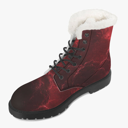 Red Thunder Faux Fur Leder Boots Boots JLR Design