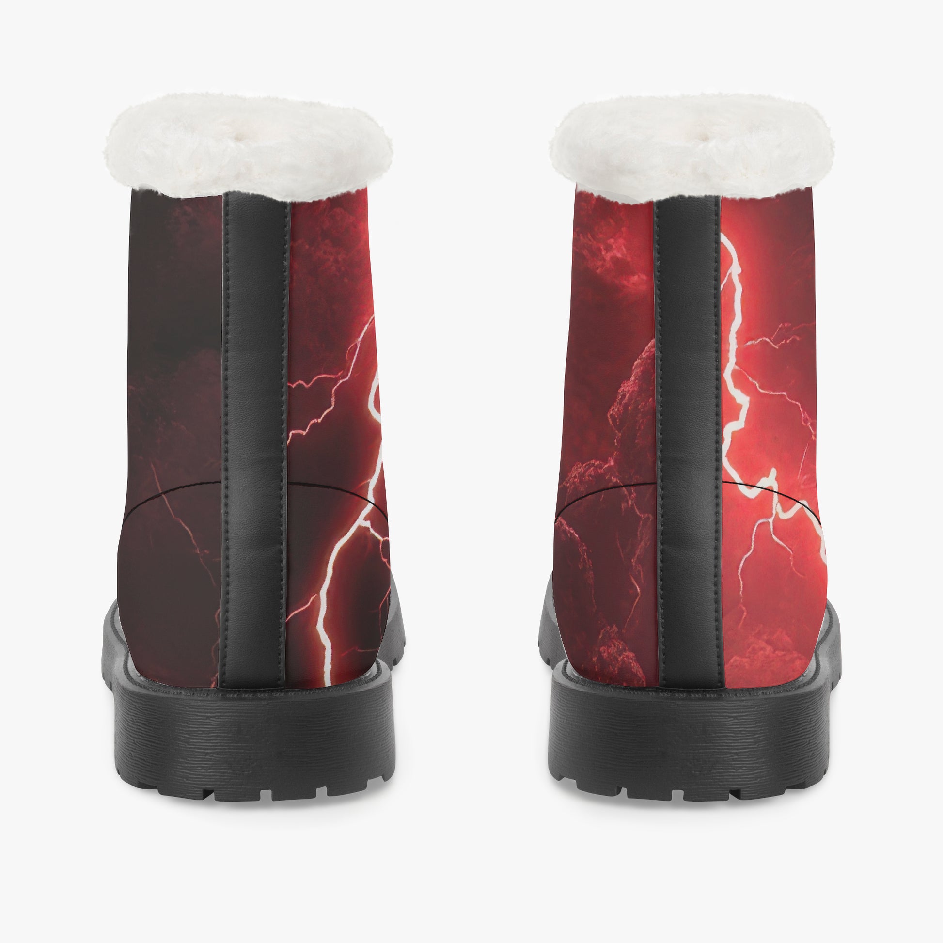 Red Thunder Faux Fur Leder Boots Boots JLR Design