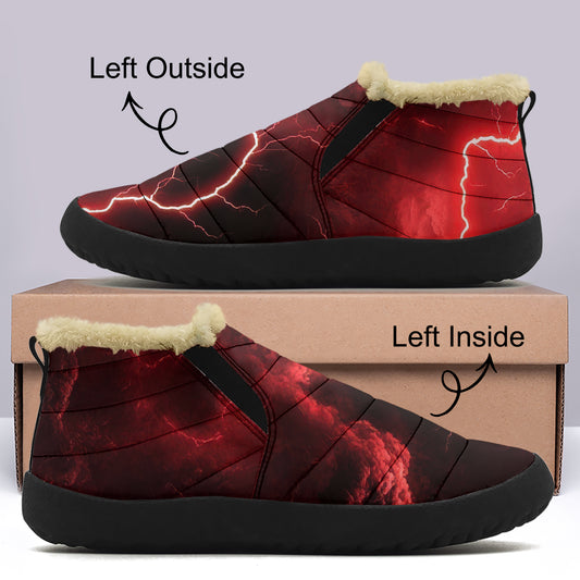 Red Thunder Faux Fur Slipper Slipper JLR Design