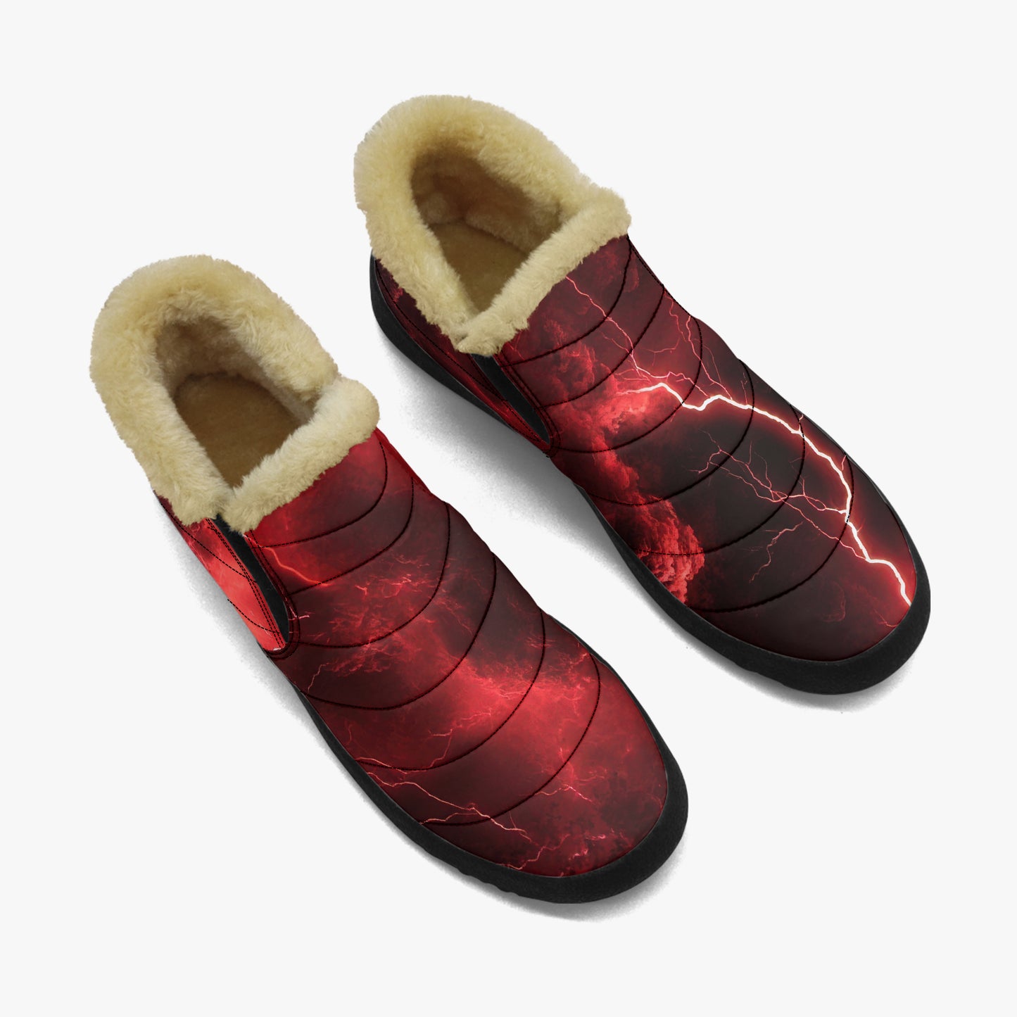 Red Thunder Faux Fur Slipper Slipper JLR Design