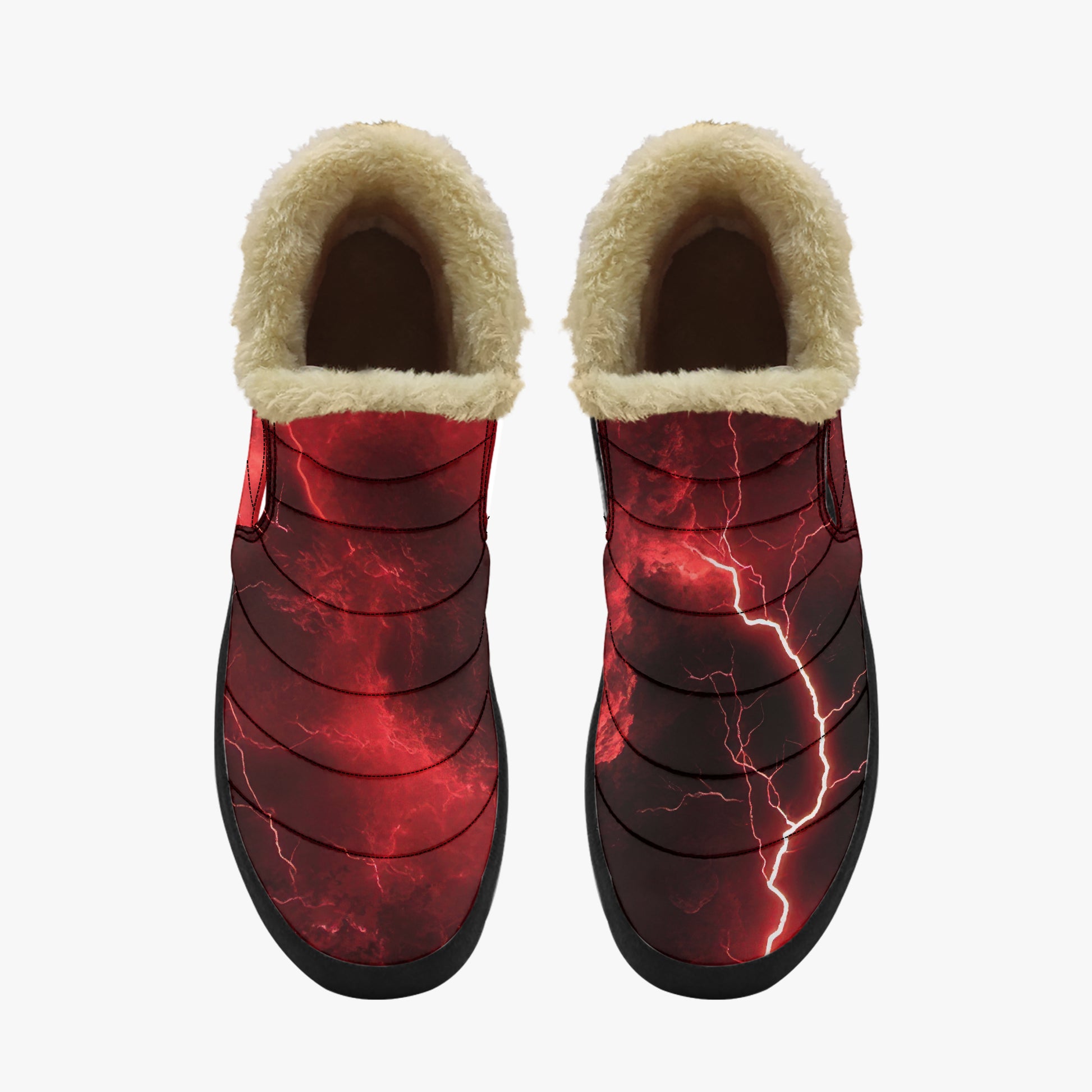 Red Thunder Faux Fur Slipper Slipper JLR Design