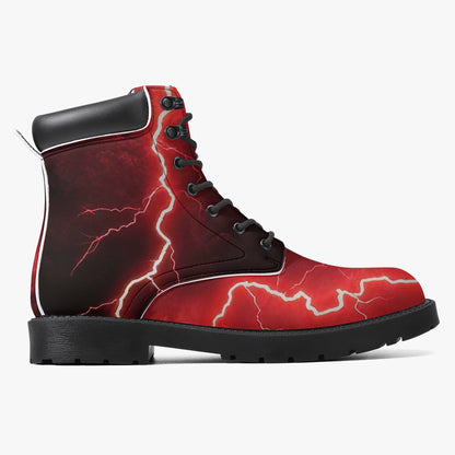 Red Thunder Leder Boots | Stylische und Warme Winterstiefel Boots JLR Design