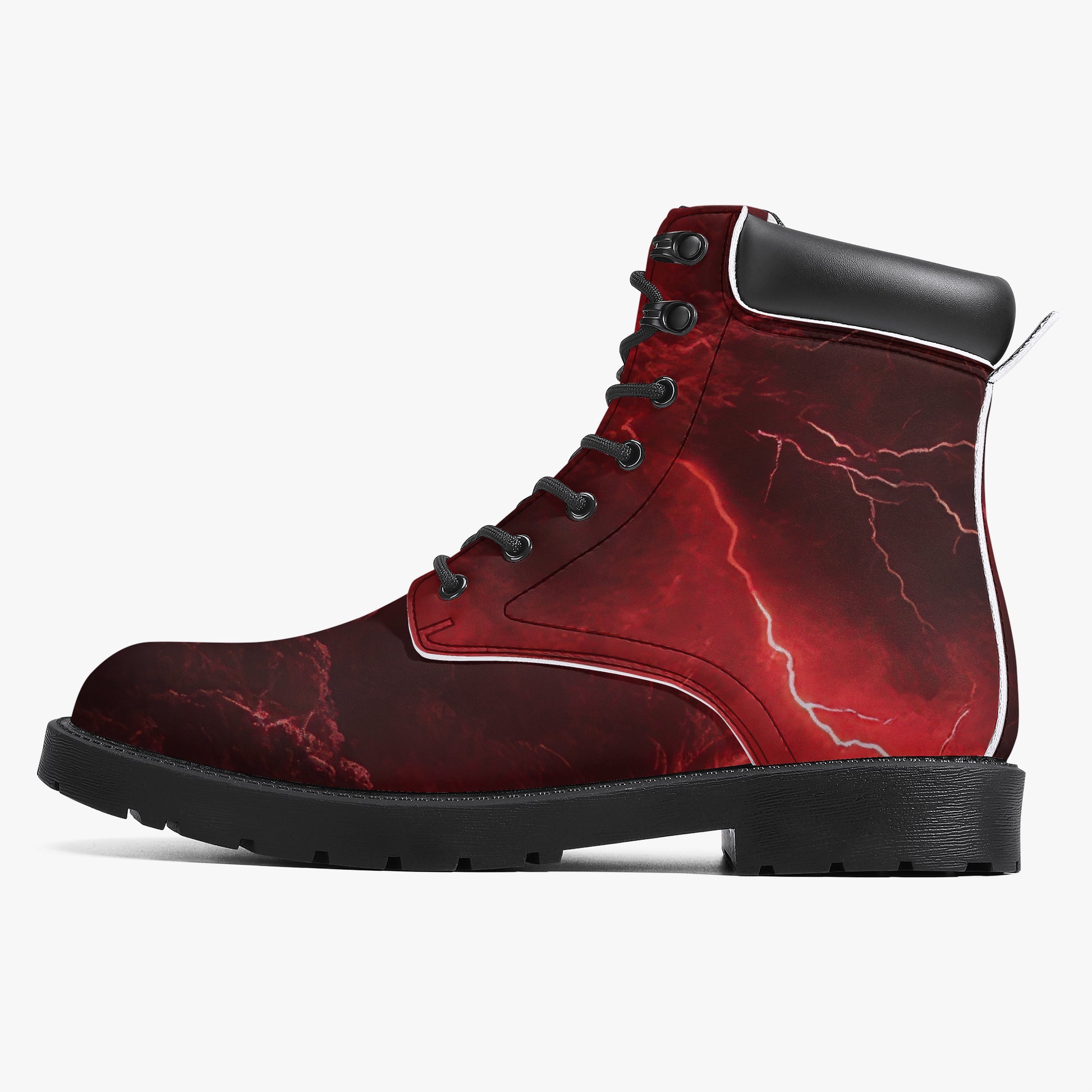 Red Thunder Leder Boots | Stylische und Warme Winterstiefel Boots JLR Design