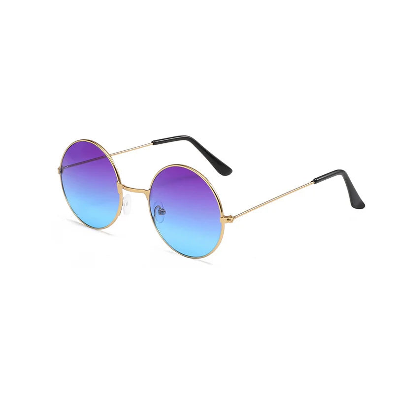 Retro Rundbrille | Hippie Style | Metallrahmen | Bunt | UV400 Brille JLR Design