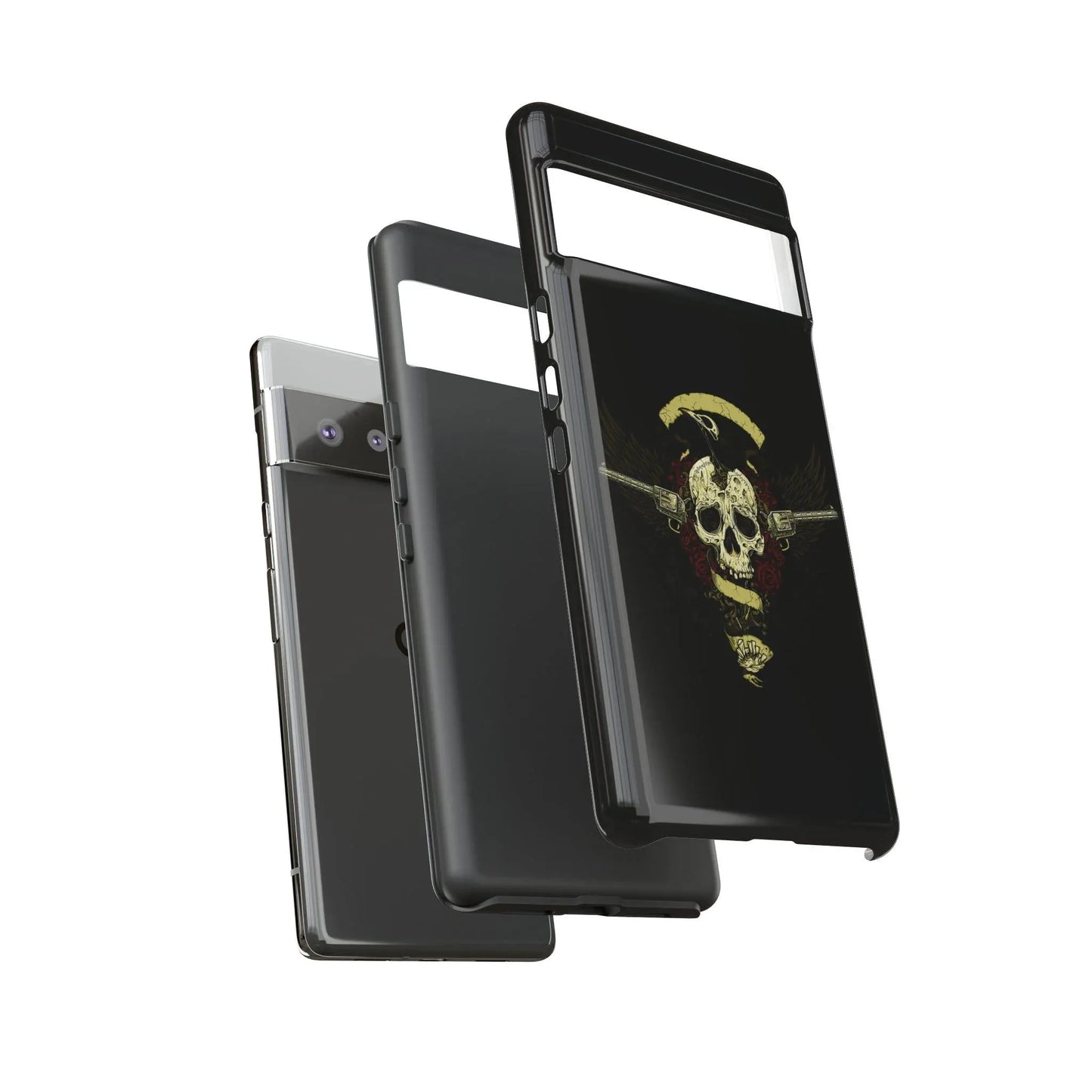 google-pixel-revolver-skull-cover-phone-case-jlr-design-13 - JLR Design