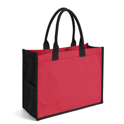 Rote Canvas Shopper Tasche Einkaufstasche JLR Design