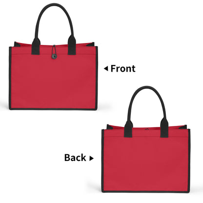 Rote Canvas Shopper Tasche Einkaufstasche JLR Design