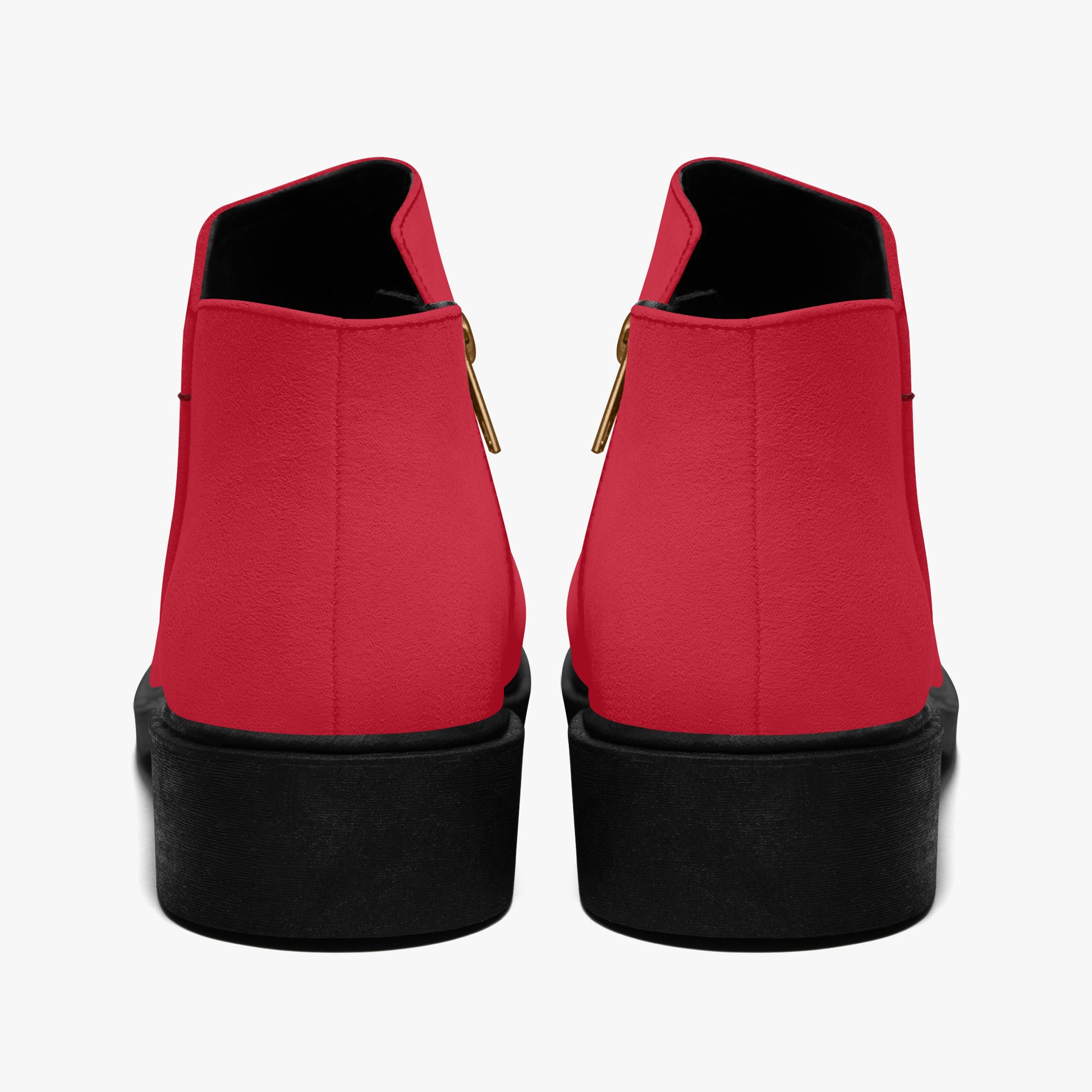 Rote elegante Reißverschluss-Stiefeletten Stiefeletten JLR Design