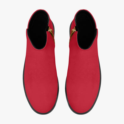 Rote elegante Reißverschluss-Stiefeletten Stiefeletten JLR Design
