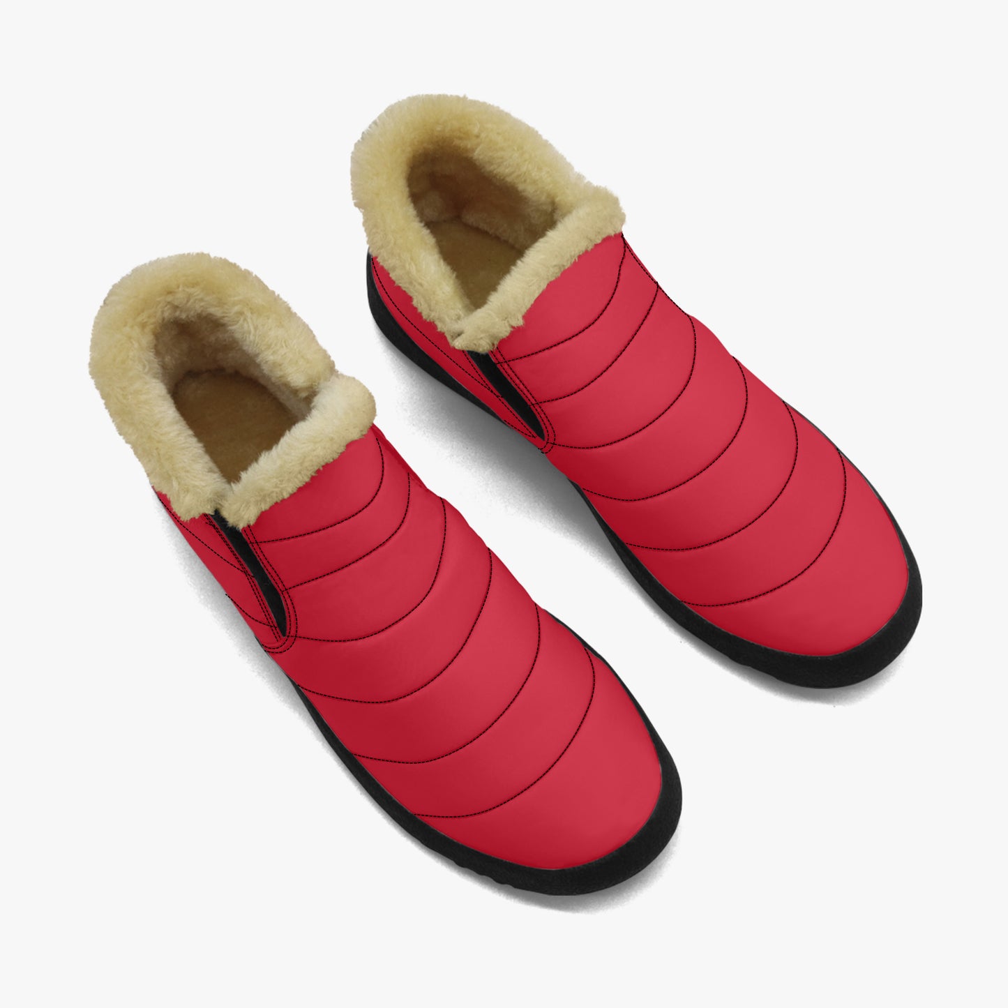 Rote Faux Fur Slipper Slipper JLR Design