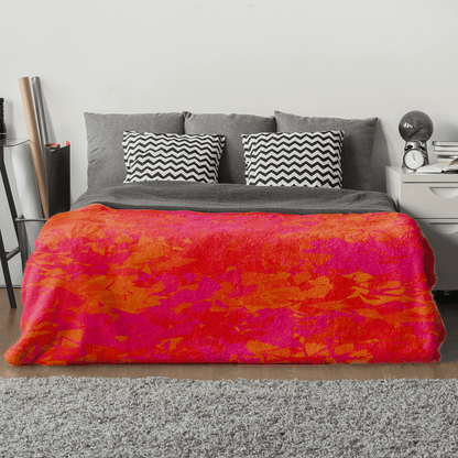 Rote Fleece - Decke Blanket Basic JLR Design