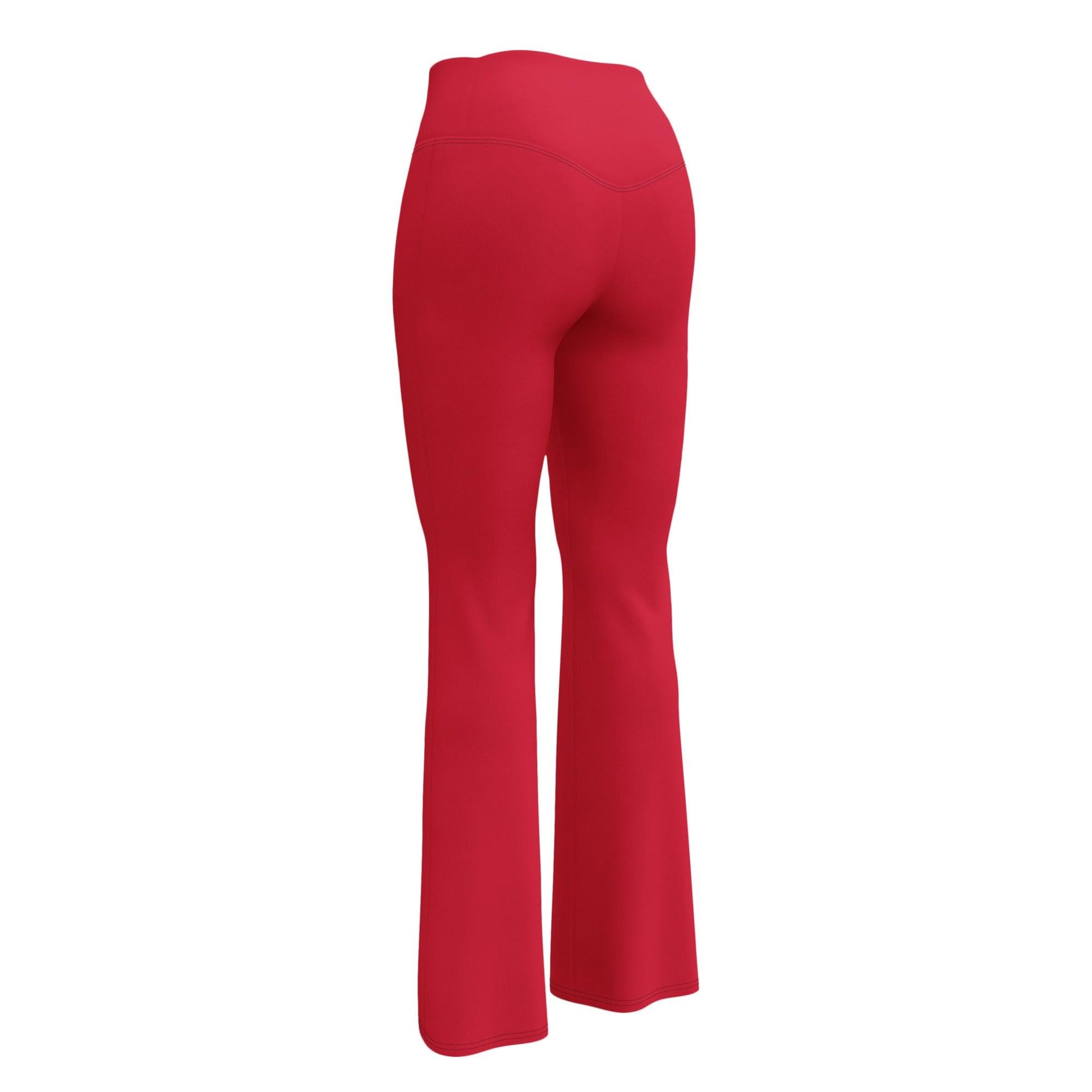 Rote High Waist Flare Leggings Flare Leggings 59.99 Flare, High, Leggings, rote, Waist JLR Design