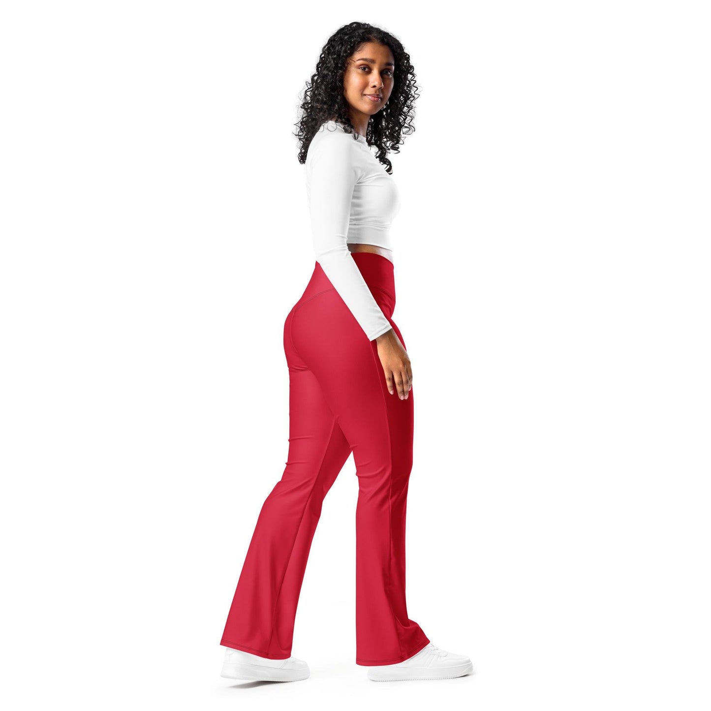 Rote High Waist Flare Leggings Flare Leggings 59.99 Flare, High, Leggings, rote, Waist JLR Design