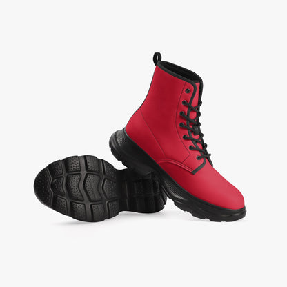 Rote Leather Chunky Boots Boots JLR Design