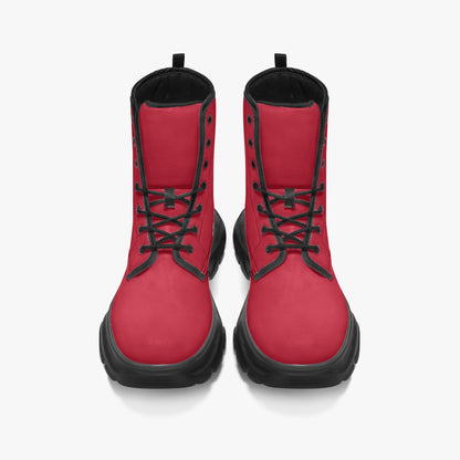 Rote Leather Chunky Boots Boots JLR Design