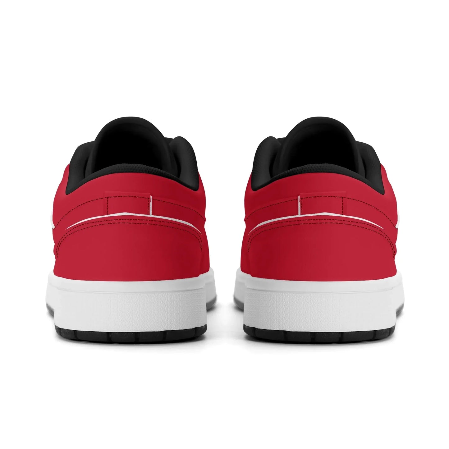 rote-low-top-leder-sneaker-fur-damen-sneaker-jlr-design-16350 - JLR Design