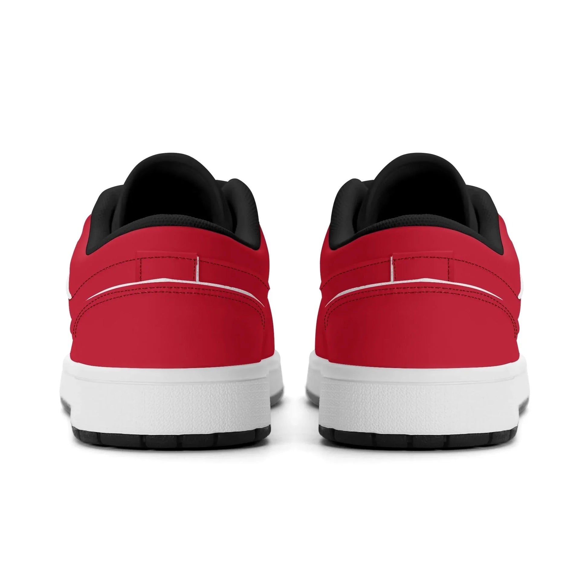 rote-low-top-leder-sneaker-fur-damen-sneaker-jlr-design-16350 - JLR Design