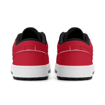 rote-low-top-leder-sneaker-fur-damen-sneaker-jlr-design-16350 - JLR Design