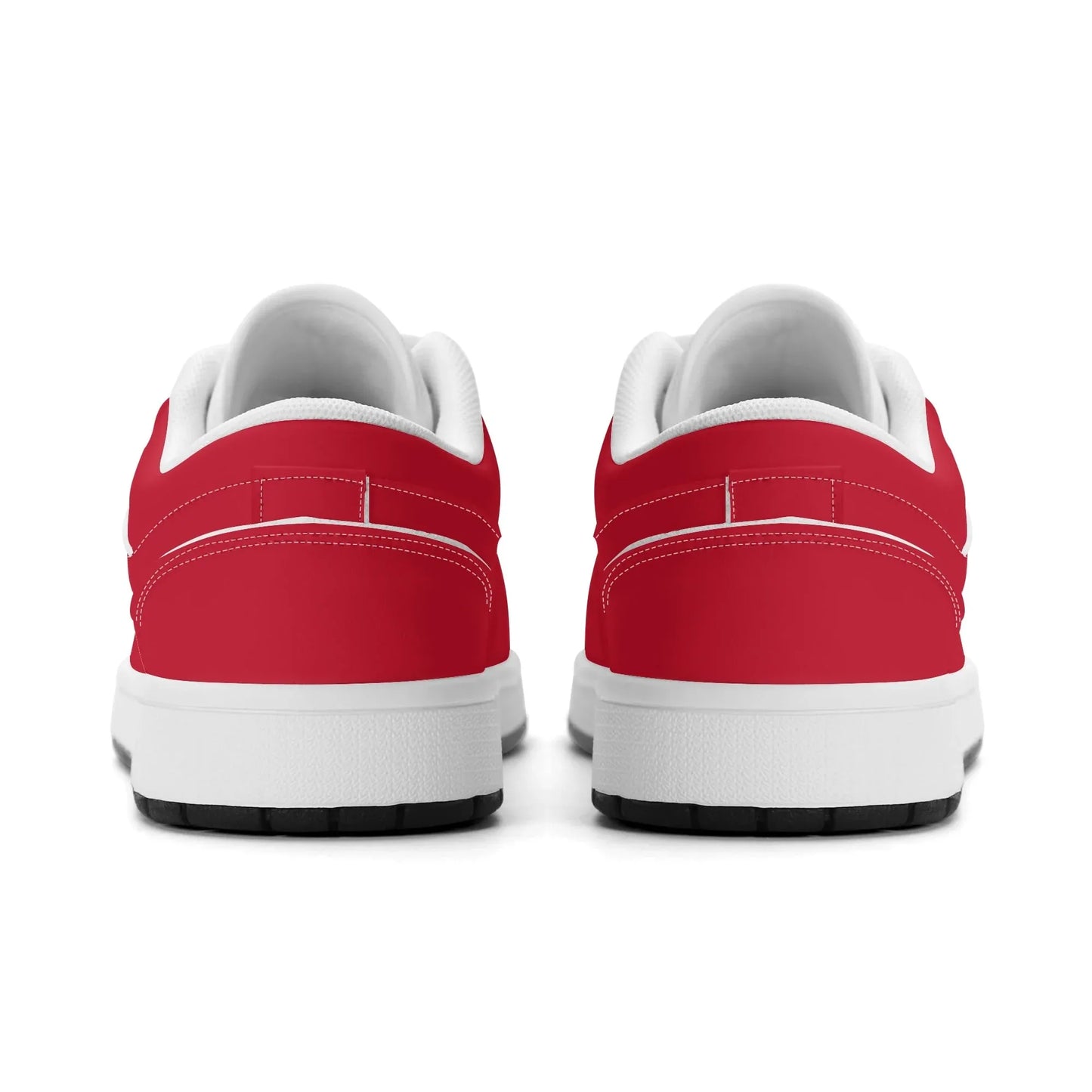 rote-low-top-leder-sneaker-fur-damen-sneaker-jlr-design-27516 - JLR Design