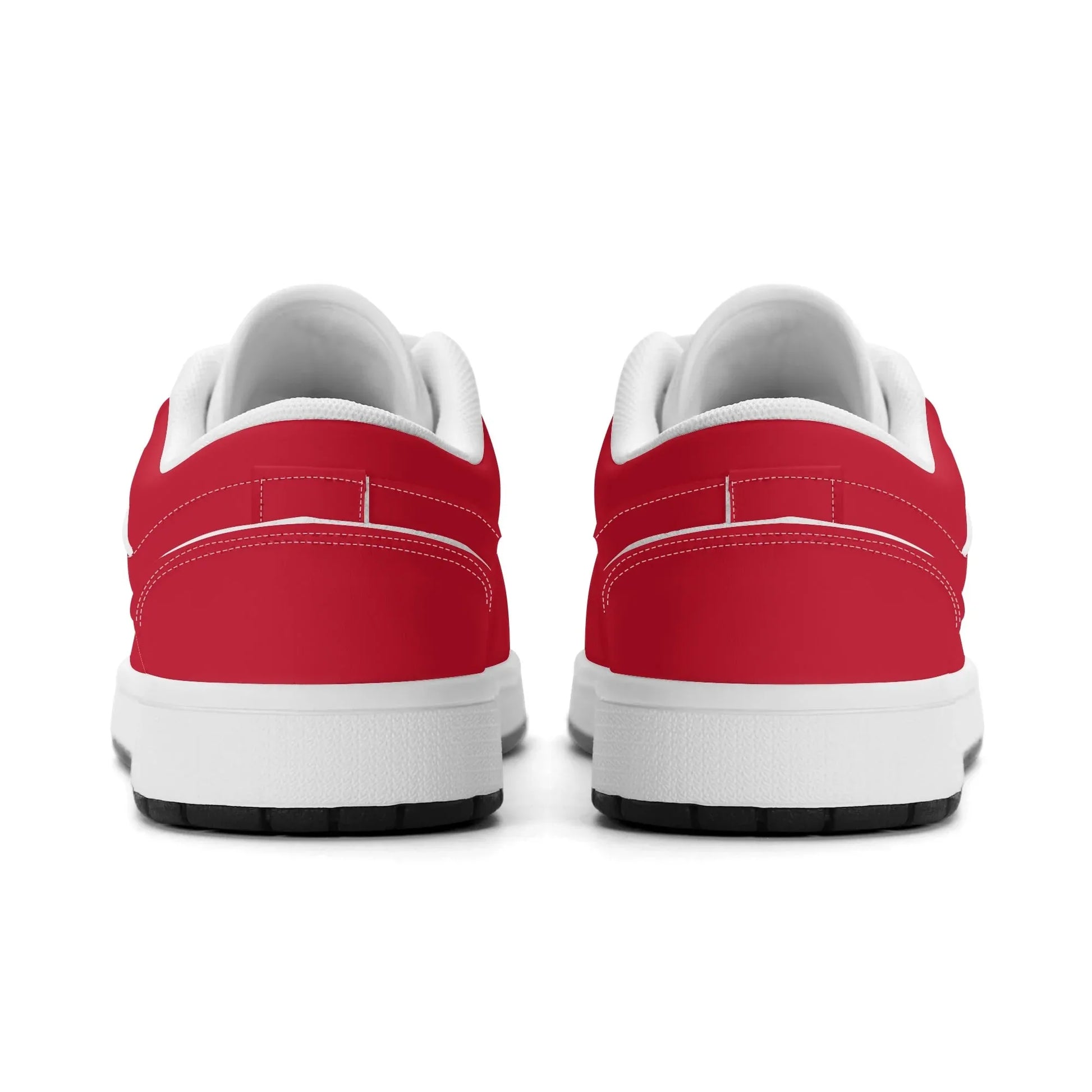 rote-low-top-leder-sneaker-fur-damen-sneaker-jlr-design-27516 - JLR Design