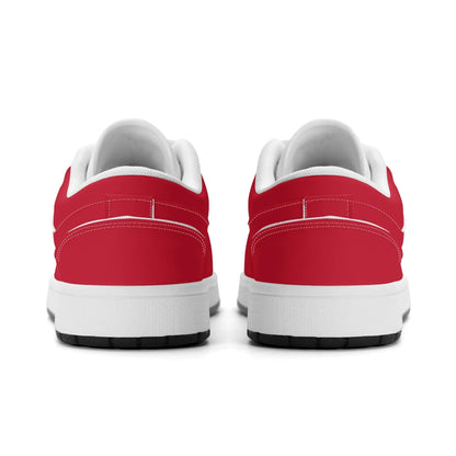 rote-low-top-leder-sneaker-fur-damen-sneaker-jlr-design-27516 - JLR Design