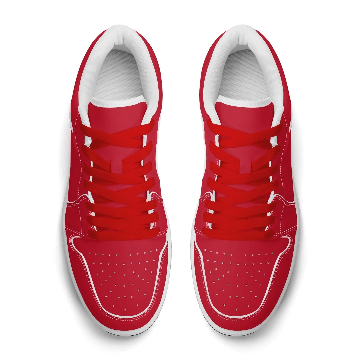 rote-low-top-leder-sneaker-fur-herren-sneaker-jlr-design-97737 - JLR Design