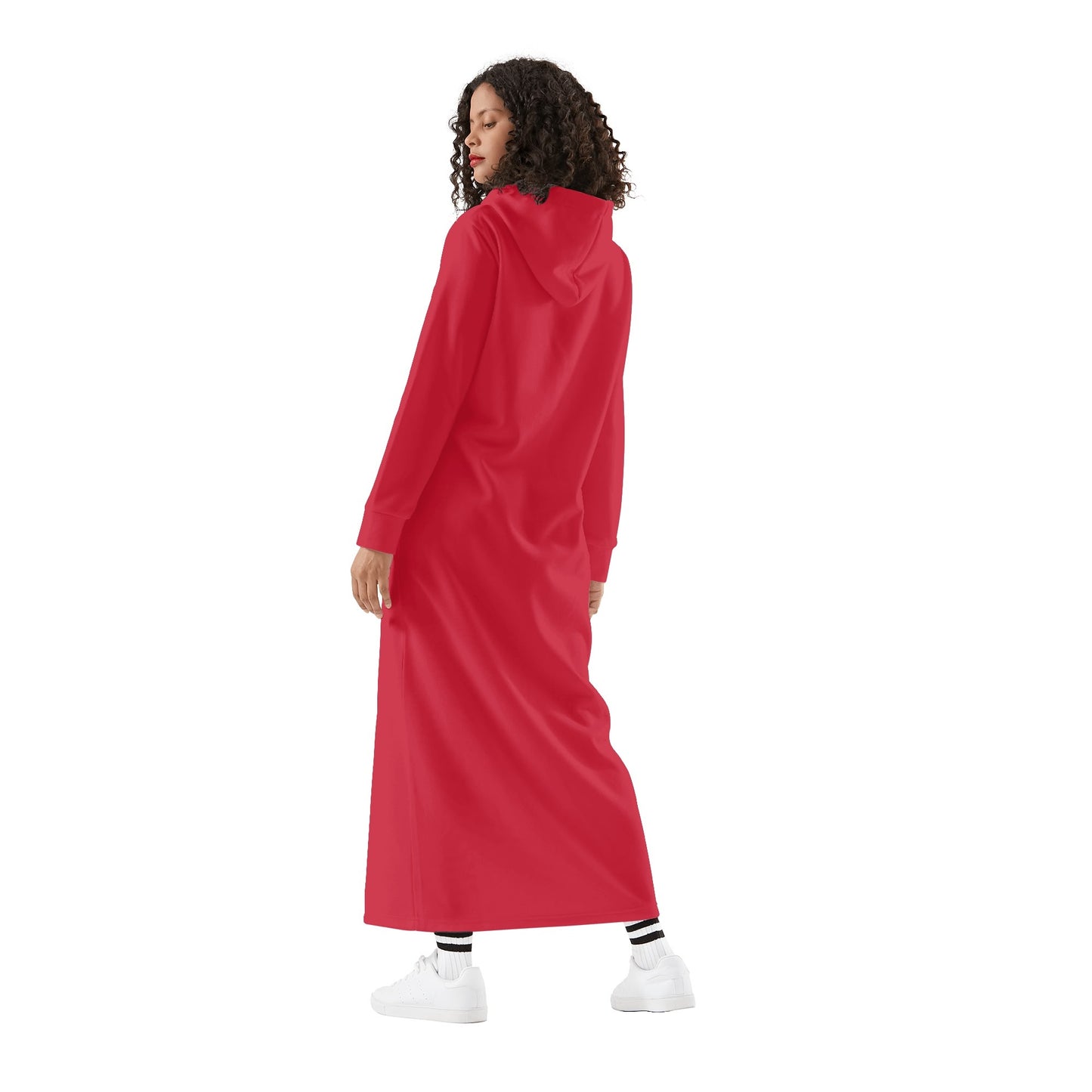 Rotes bequemes leichtes Hoodie Kleid Hoodiekleid JLR Design