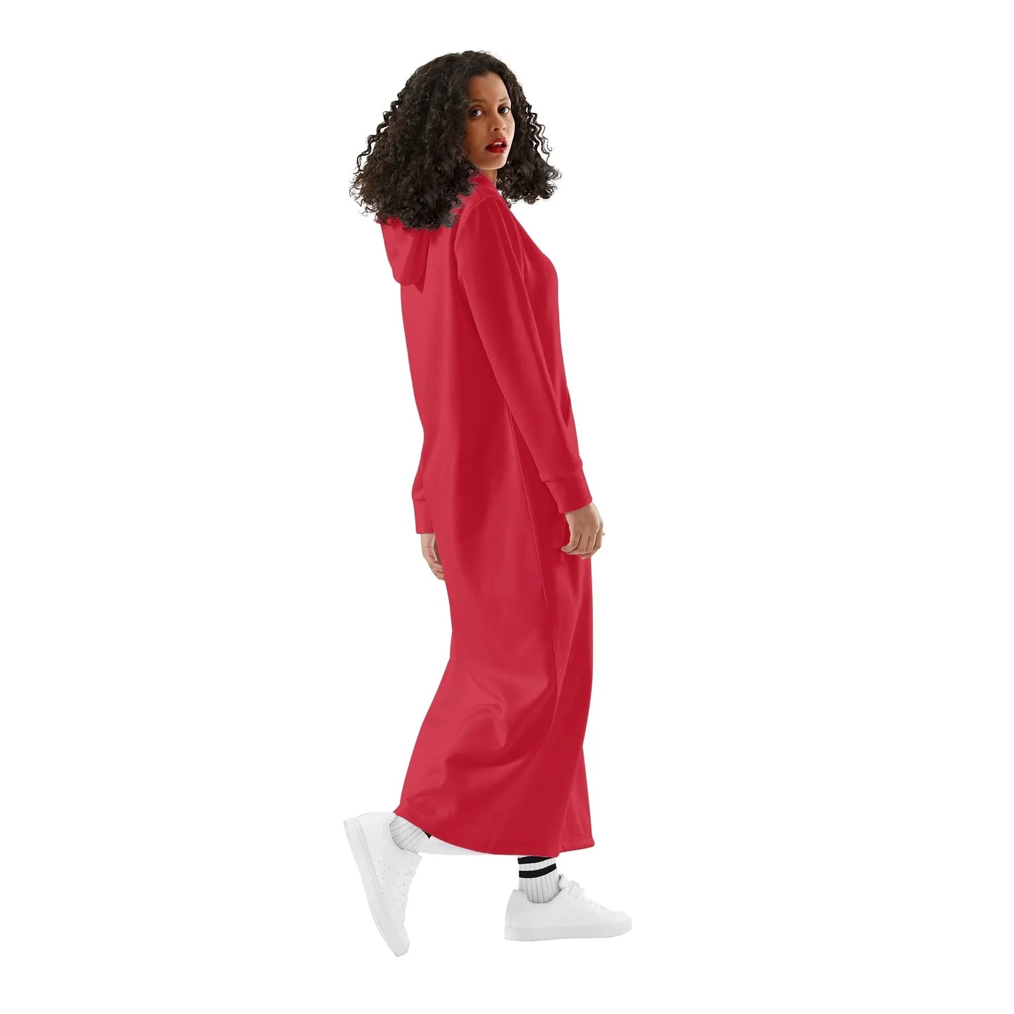 rotes-bequemes-leichtes-hoodie-kleid-hoodiekleid-jlr-design-19591 - JLR Design