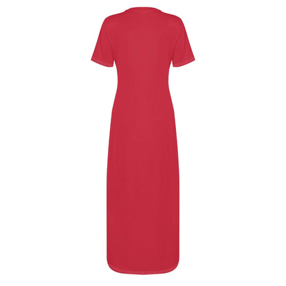 rotes-short-sleeve-long-dress-long-dress-jlr-design-17197 - JLR Design