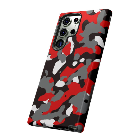 Samsung Galaxy Case Camouflage Schwarz Rot Weiss Grau Phone Case 36.99 Accessories, Galaxy, Glossy, iPhone Cases, Matte, Phone accessory, Phone Cases, Plus, S23, S23Plus, S23Ultra, Samsung, Samsung Cases, Ultra JLR Design