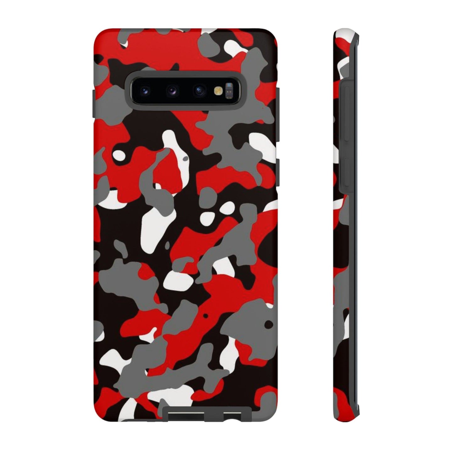 Samsung Galaxy Case Camouflage Schwarz Rot Weiss Grau Phone Case 36.99 Accessories, Galaxy, Glossy, iPhone Cases, Matte, Phone accessory, Phone Cases, Plus, S23, S23Plus, S23Ultra, Samsung, Samsung Cases, Ultra JLR Design