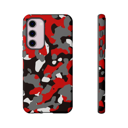 Samsung Galaxy Case Camouflage Schwarz Rot Weiss Grau Phone Case 36.99 Accessories, Galaxy, Glossy, iPhone Cases, Matte, Phone accessory, Phone Cases, Plus, S23, S23Plus, S23Ultra, Samsung, Samsung Cases, Ultra JLR Design